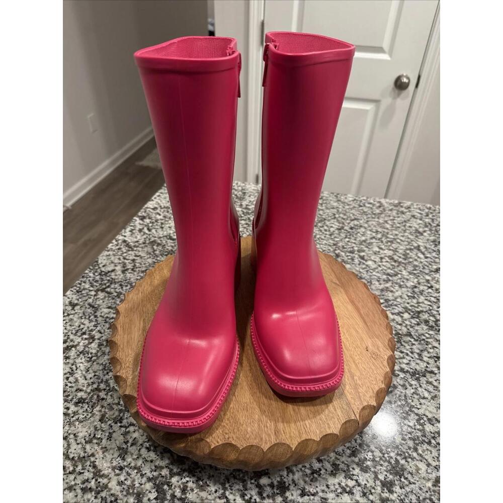 I.N.C. International Concepts Pink Everett Rain Boots - 7 - Pink